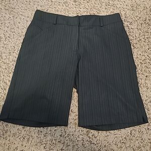 Nike Men's Black Pinstripe Golf Shorts